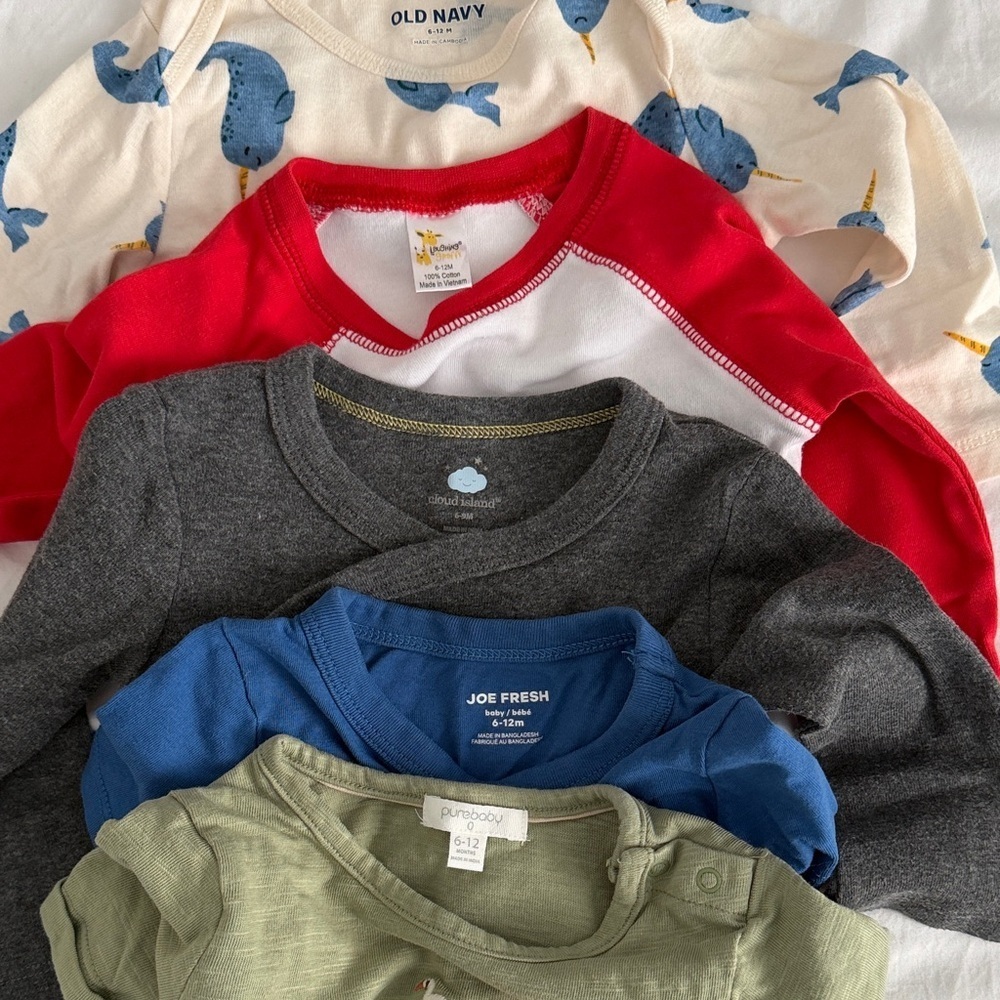 Kids Graphic T-Shirts Set - Blue, Green, Gray bundle size 6-9months - Picture 7 of 7